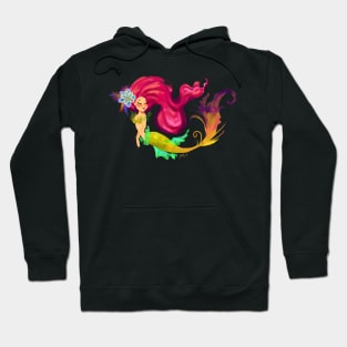 Mermaid Ultra pink hair Hoodie